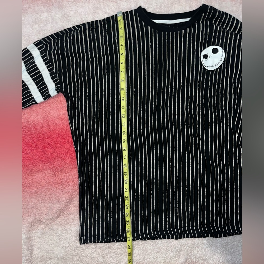Nightmare Before Christmas Jack Skellington Halloween Town Baseball Tee - Picture 5 of 9